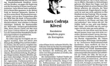 Suddeutsche Zeitung: Laura Codruța Kovesi - Luptătoarea României împotriva corupției